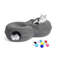 8-shaped large cat tunnel bed for indoor cats
