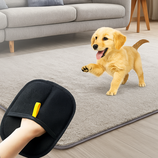 Dog bath gloves