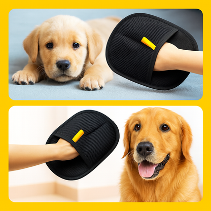 Dog cleaning gloves
