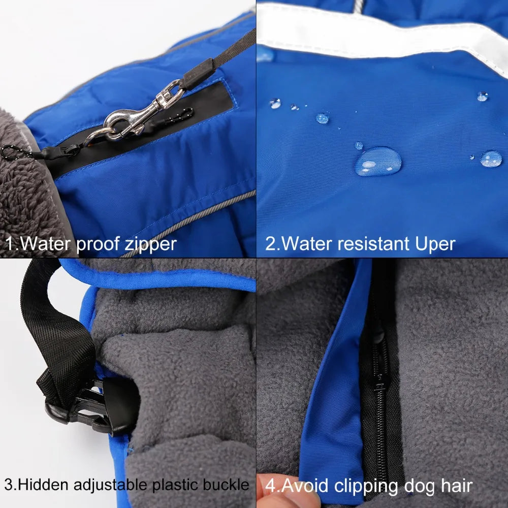 

Soft fleece winter jacket for small breed dogs
