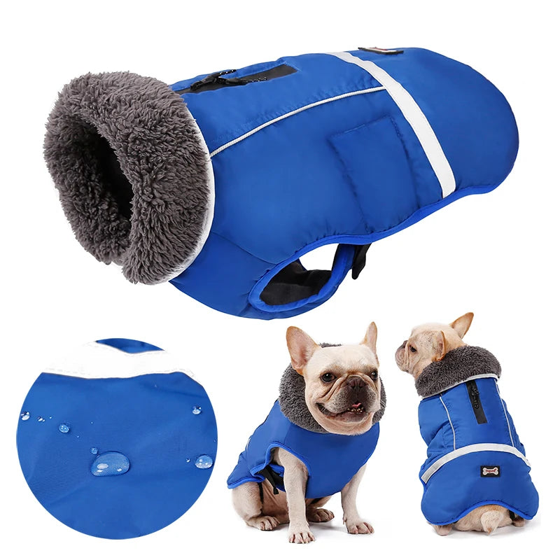 

Waterproof nylon dog jacket for outdoor walks