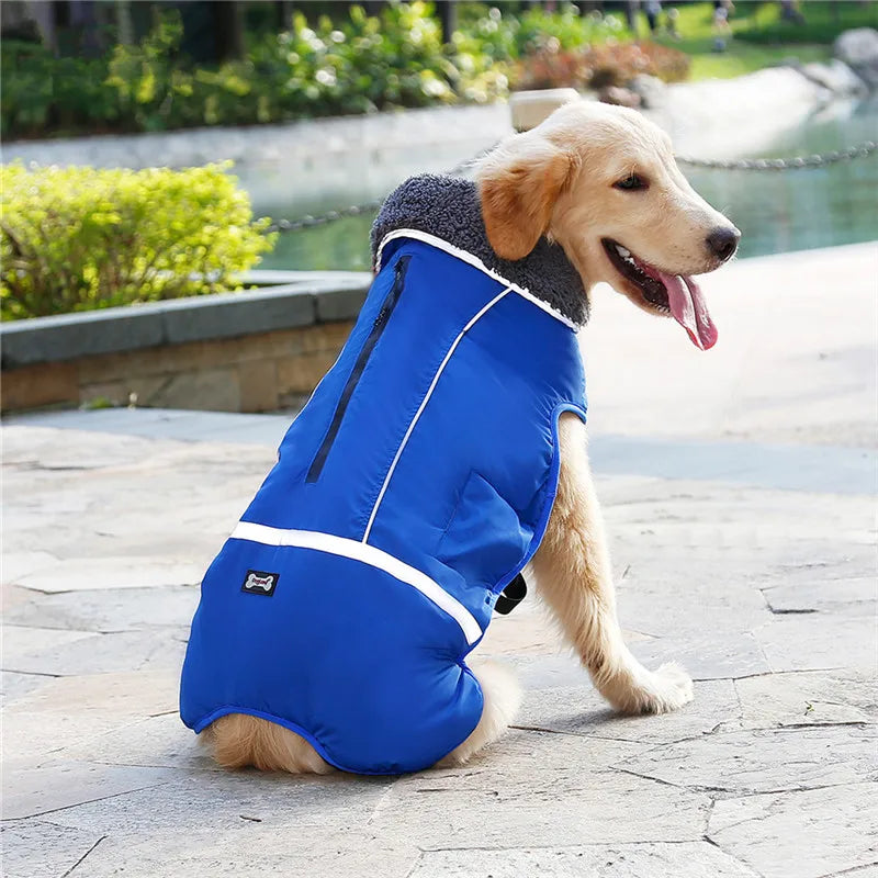 

Comfortable adjustable winter dog jacket 