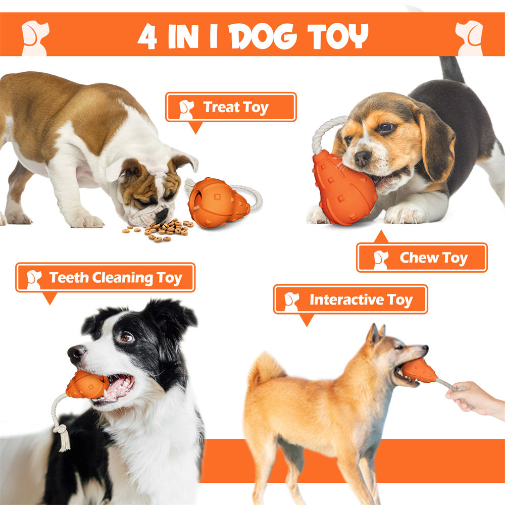 Durable Treat-Dispensing Rope Toy - Puppies 