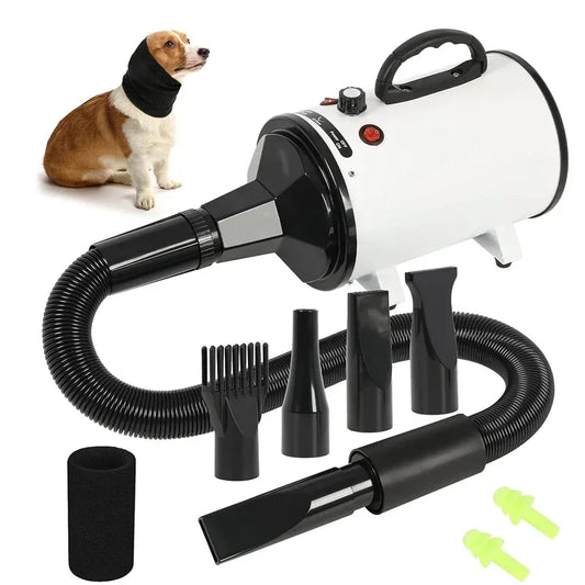 2800W hair dryer for dogs and cats with adjustable speed