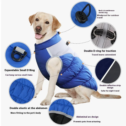 

Small Dog Winter Coat with Reflective Safety Strips