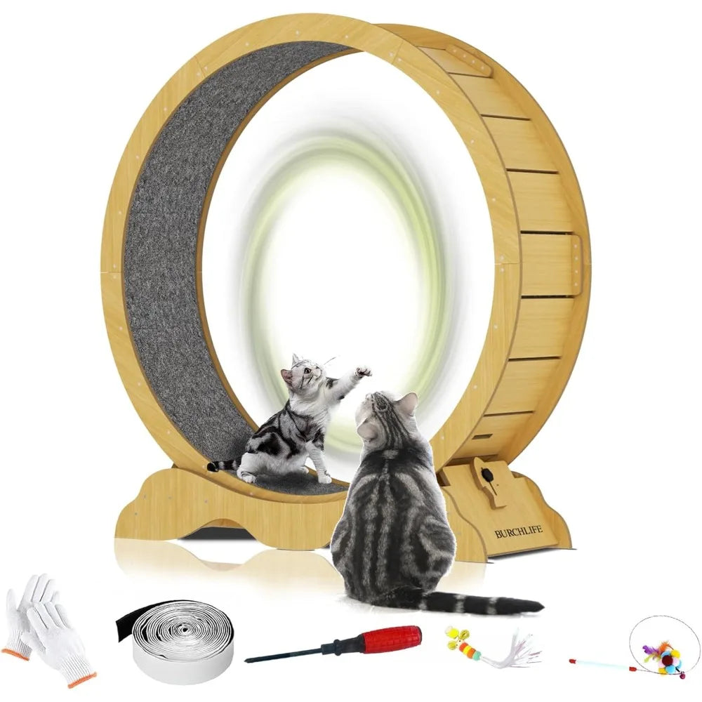 

Large cat running wheel for home fitness and play