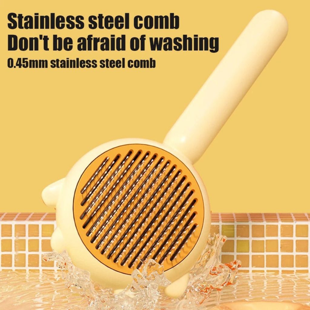 Dog brush for loose hair