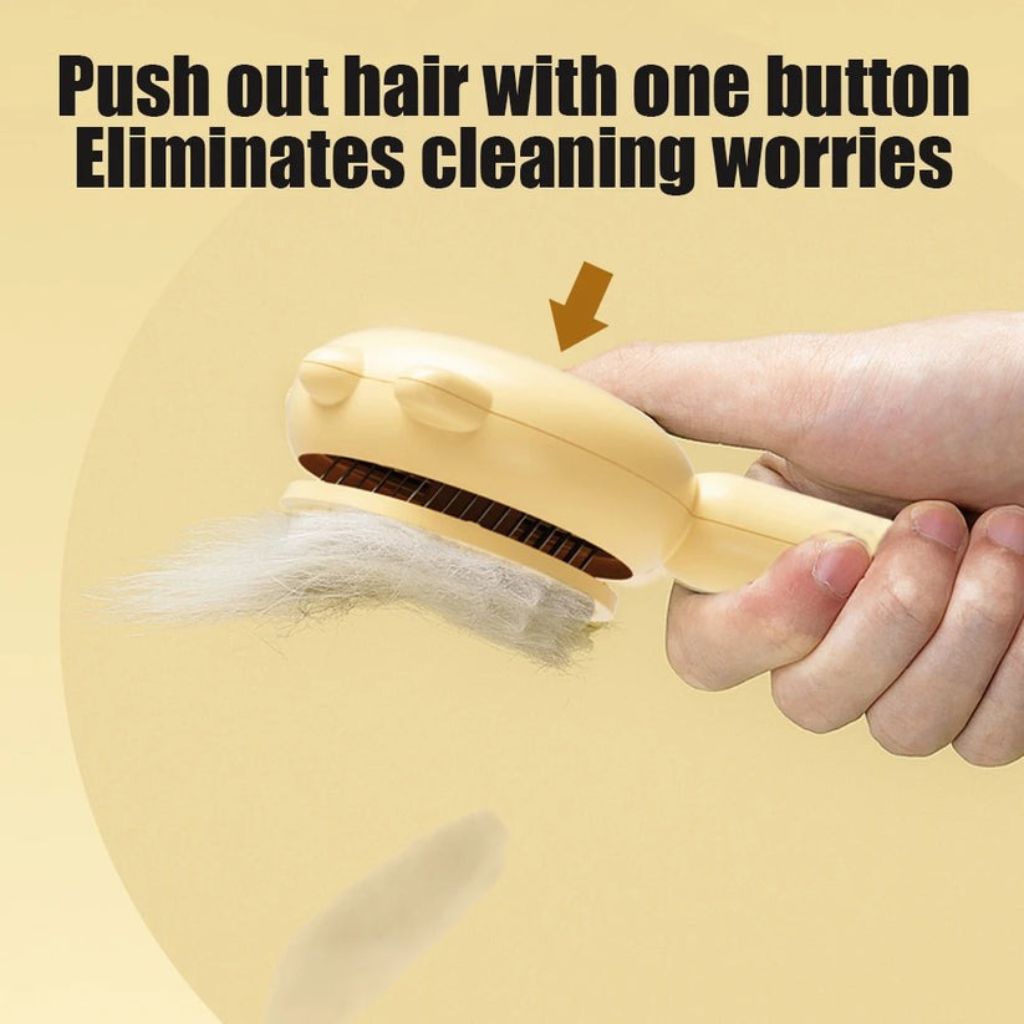 Dog brush for loose hair