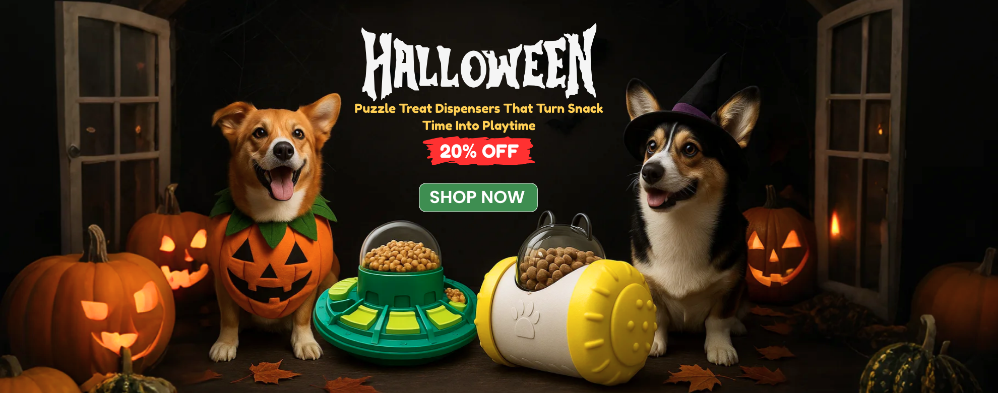 Puzzle Treat Dispenser desktop banner